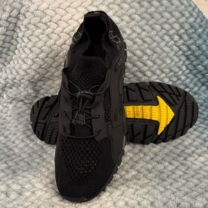 Black and Yellow Athletic Sneakers